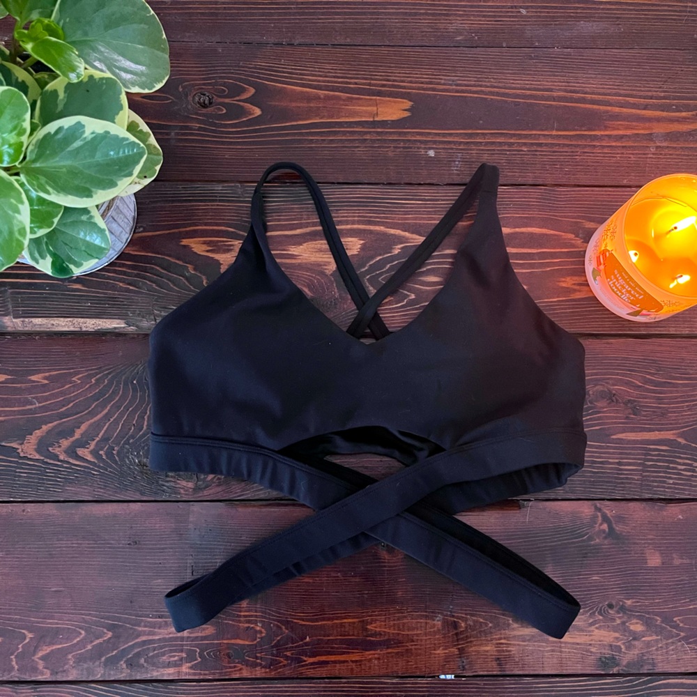 Curves N Combatboots Criss Cross Bra